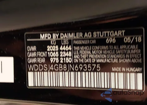 2018 Mercedes-Benz Cla 250 4Matic z USA, uszkodzony, nr VIN WDDSJ4GB8JN693575